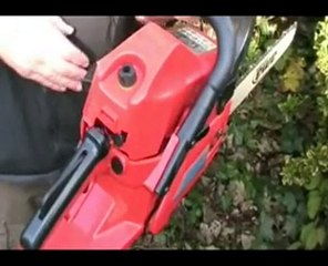 How to use a 14" garden petrol chainsaw safely