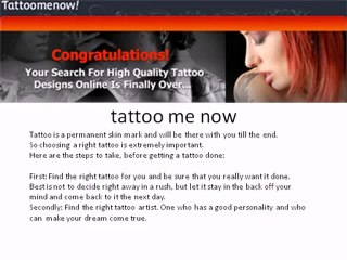 Tattoo me now review a new look