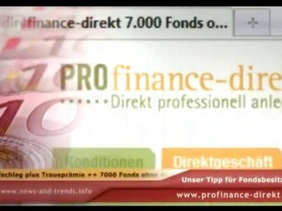 Tipp für fondsbesitzer: der fondsshop profinance-direkt