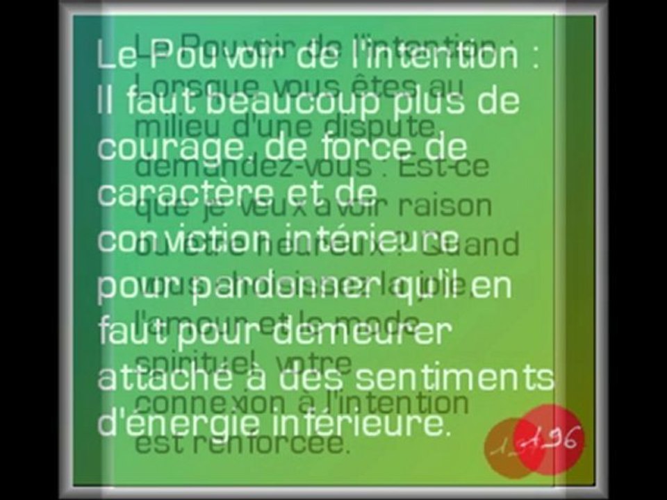 Le Pouvoir de l'intention (7/12)