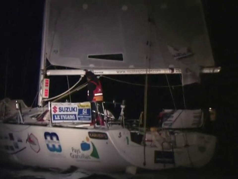 Solitaire du Figaro 2010 arrivée a cherbourg