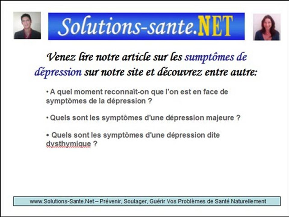 Découvrez les divers symptômes de la dépression nerveuse