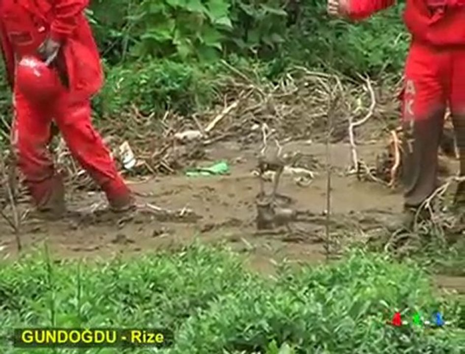 Rizedeki Heyelanın Fotoğrafı