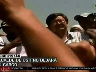 Alcalde desafía al gobierno interino de Kirguizistán