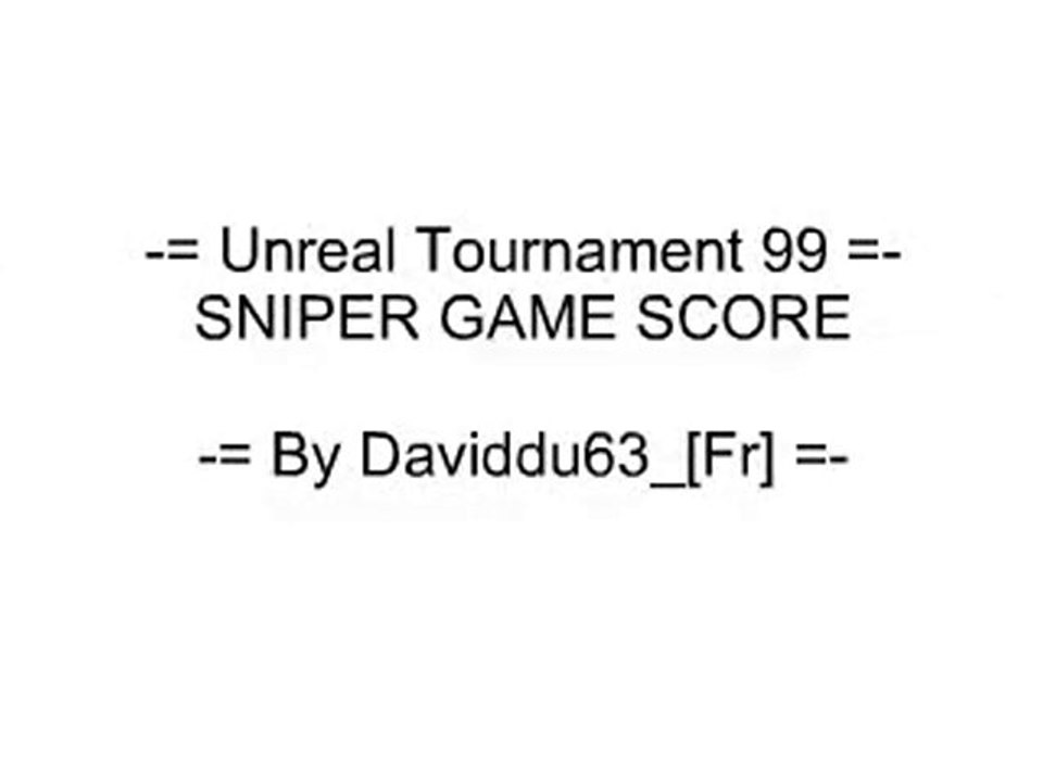 Daviddu63_[Fr] - UT99 - SNIPER-SCORE