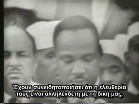 I have a dream (Martin Luther King) speech with greek subtit