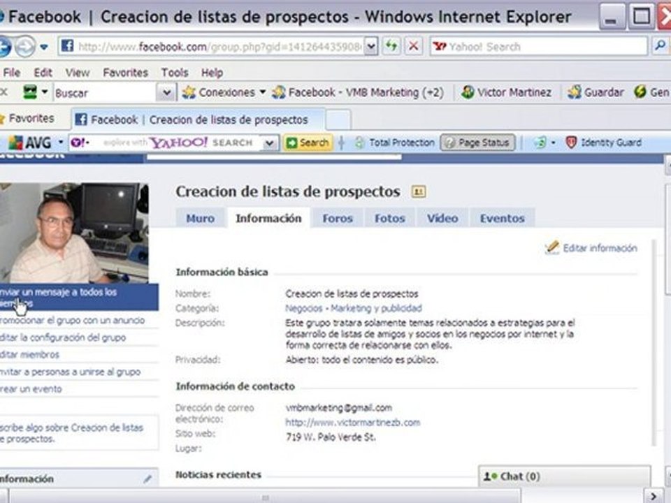 Creacion de listas en Facebook