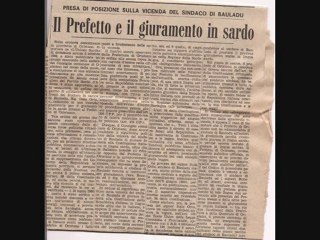INQUISITI PER AVER GIURATO IN LINGUA SARDA