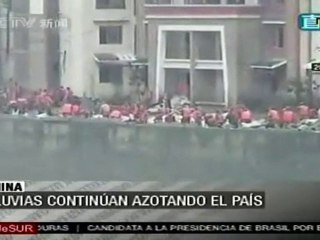 Fuertes lluvias en China