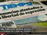 Honduras perdió 50 mil trabajo después del golpe