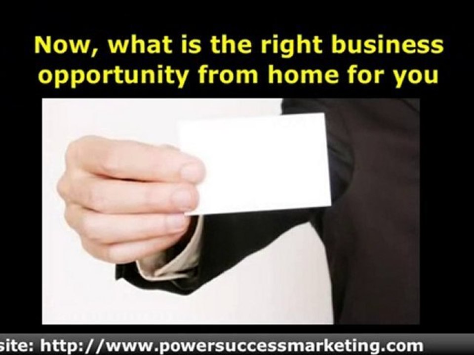 Business Opportunity From Home