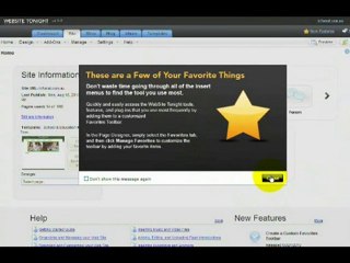 How to Launch the DIY Website Creation tools.