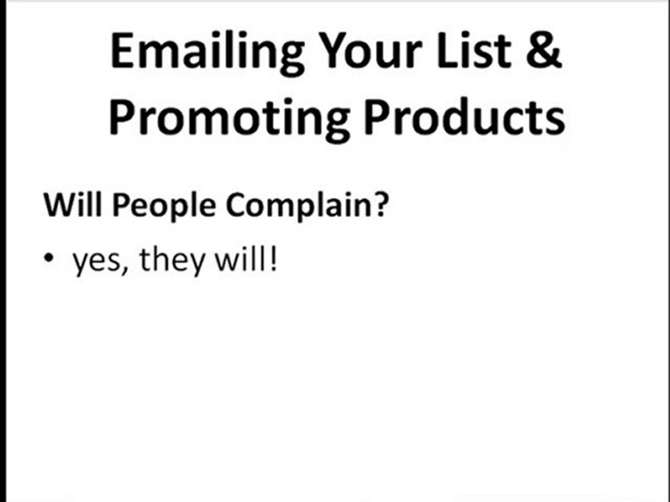 Tellman Knudson List Building: Lesson 12, Step 62: Emailing