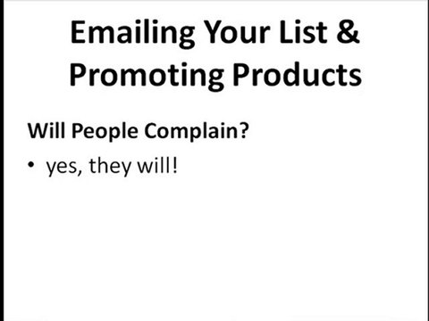 Tellman Knudson List Building: Lesson 12, Step 62: Emailing