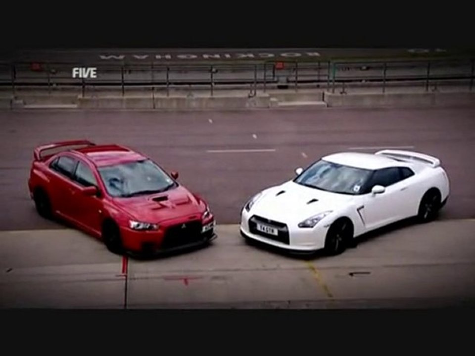 Fifth Gear ~ Nissan GTR vs Mitsubishi EVO FQ 400