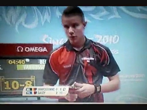 Table Tennis Sing YOG - Gauzy Simon Vs Emilien Vanrossomme
