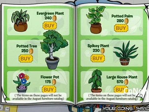 Club Penguin Cheats - July/August 2010 Furniture