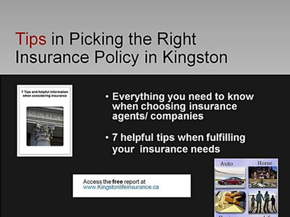 Kingston Life Insurance-Choose the right insurance while sa