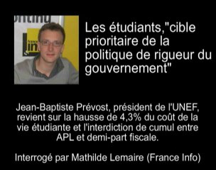 Les étudiants, "cible prioritaire de la rigueur budgétaire"