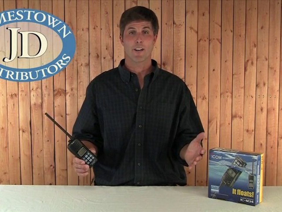 Icom IC M34 Handheld VHF Radio Product Demo
