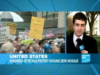 Hundreds rally to support and oppose 'Ground Zero mosque'