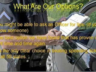 Beat Speeding Tickets (Part 1)