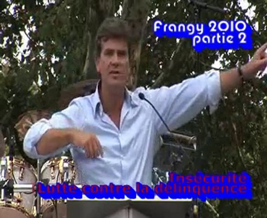 Frangy 2010 - Arnaud Montebourg partie 2 Insécurité