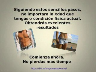 Sin Grasa Abdominal. Para tener Abdominales Sexys