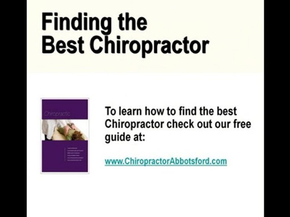 Abbotsford Chiropractor-Choose the Best Chiropractor in Abb
