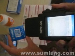 scan by mobile barcode reader for barcode data collection