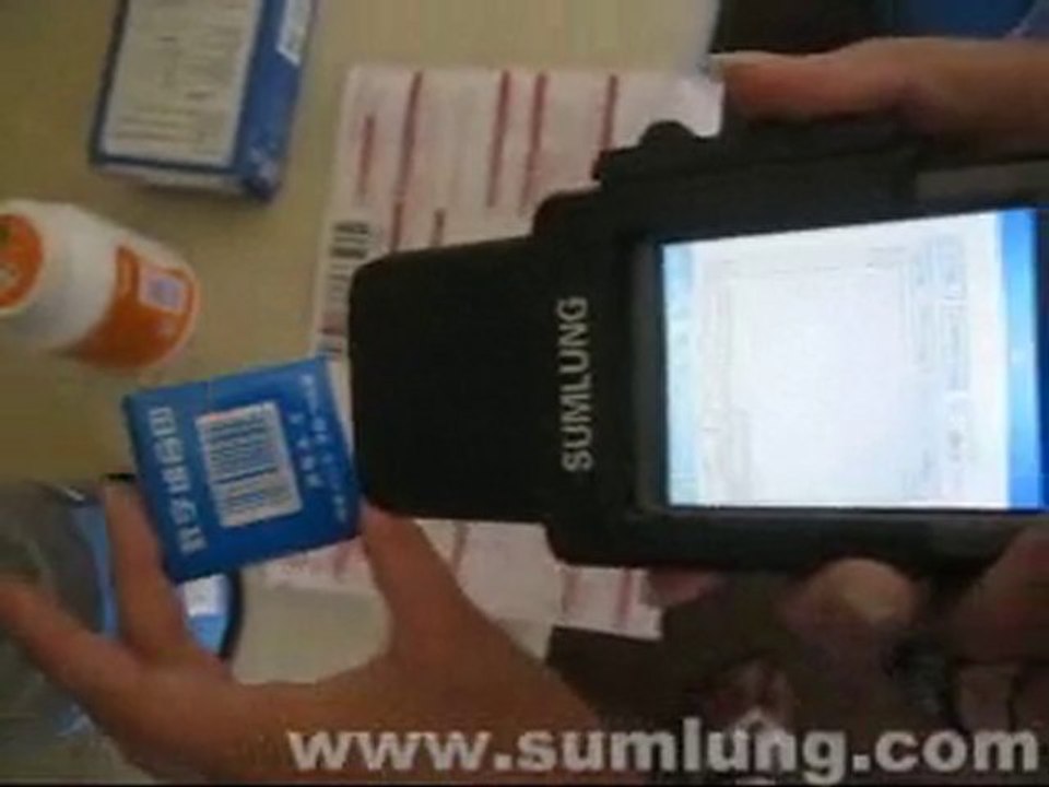 scan by mobile barcode reader for barcode data collection