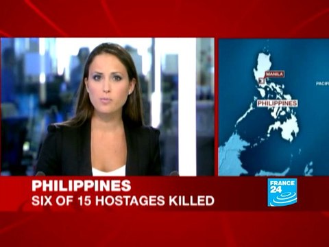 Eight hostages reported dead in Manila bus siege