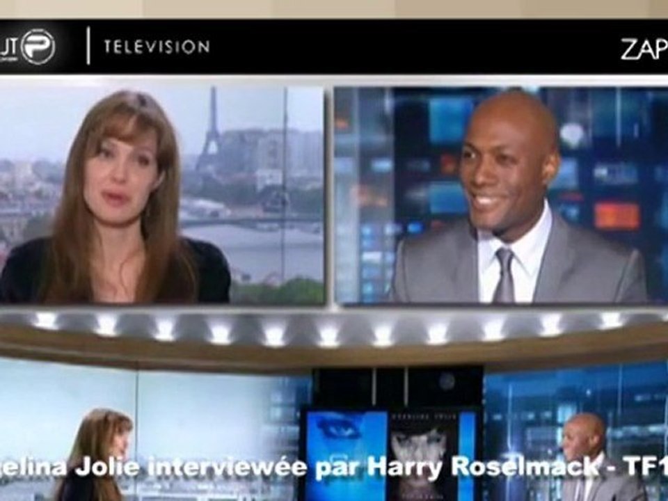 Zapping : Harry Roselmack drague Angelina Jolie !