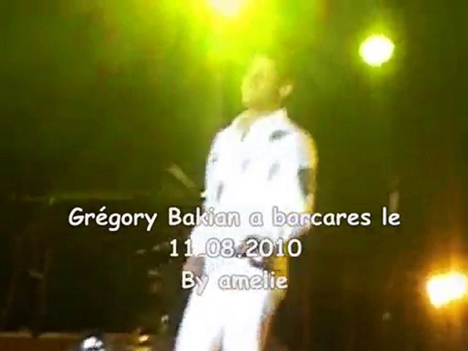 Grégory Bakian chante un petit bout d' " amelie"barcares  11