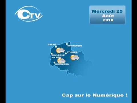 Calaisis TV : Météo du Mercredi 25 Août 2010