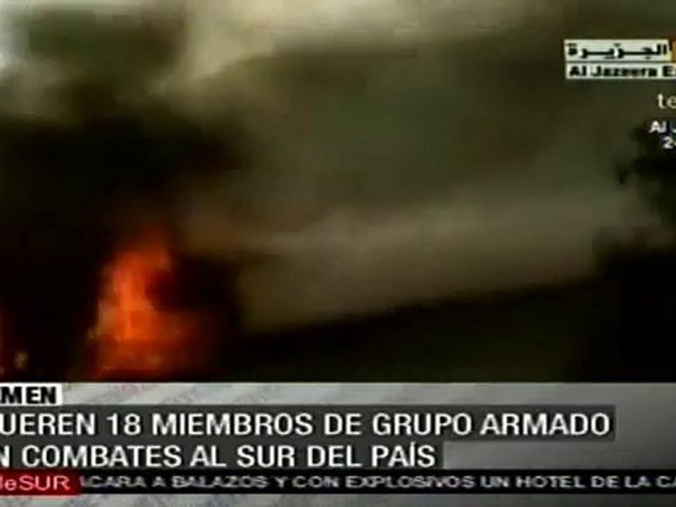 Al Jazeera obtiene imagenes del combate en Yemen