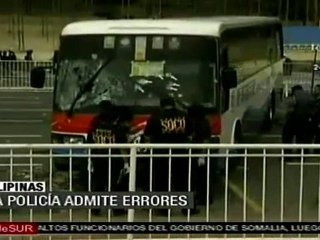 Policía filipina admite errores