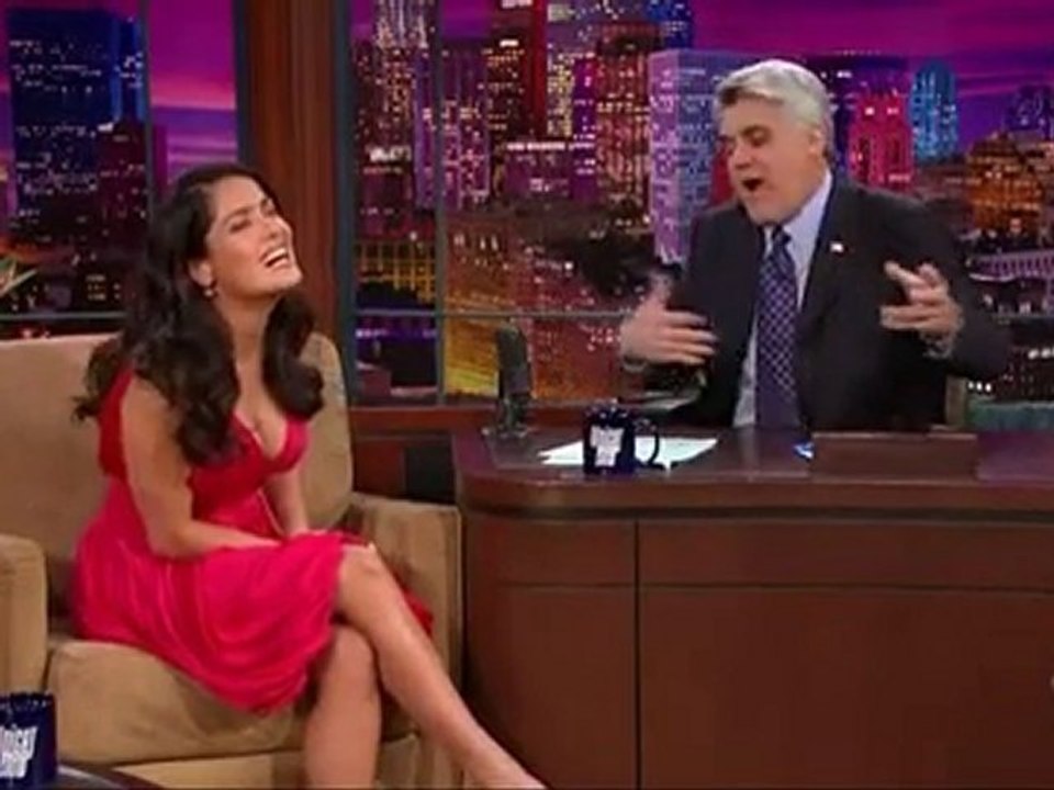 Salma Hayek au Jay Leno show