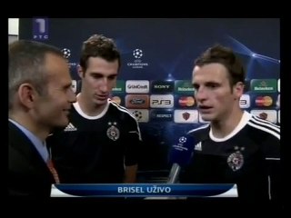 Marko Jvanović i Raća Petrović posle meča sa Anderlehtom