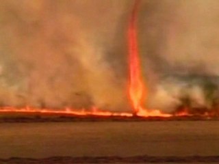 Rare 'fire tornado' hits Brazil