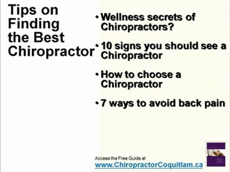 Coquitlam Chiropractor- Find The Best Chiropractor in Coqui
