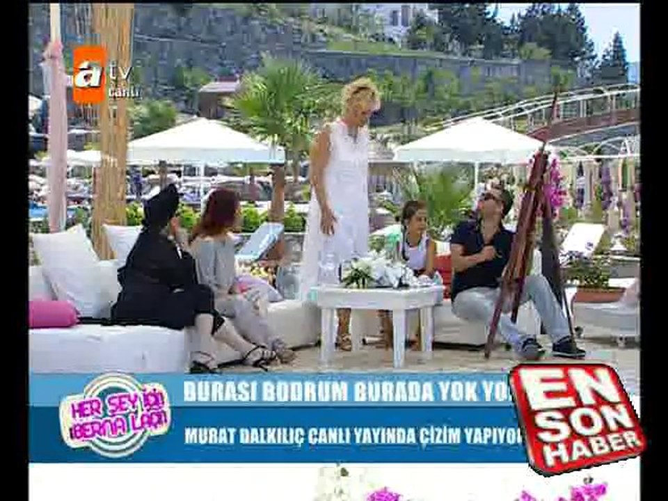Murat Dalkılıç Canlı Yayında Resim Çizdi