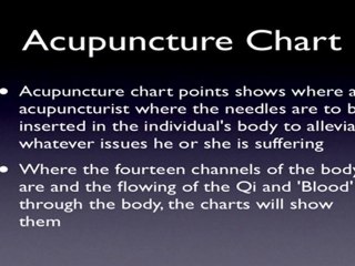 Acupuncture San Francisco - What's An Acupuncture Chart?