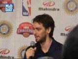 Pau Gasol is in India to promote basketball