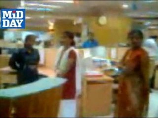Lady fighting at MMRDA office