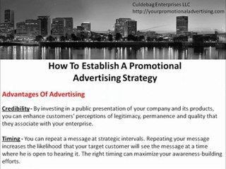 Establish A Promotional Advertising Strategy - #5