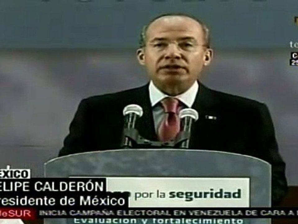 Calderón: seguiremos trabajando contra la violencia
