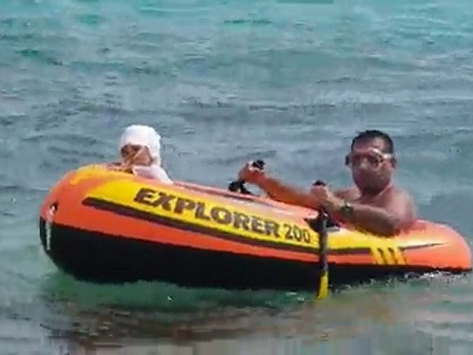 Dans mon bateau à Long Bay