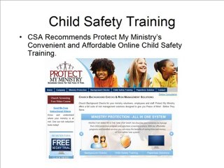 Church Child Safety Training