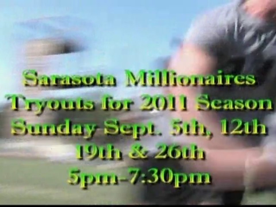 Sarasota Millionaires Football Tryout Spot